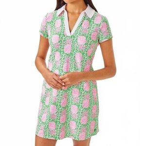 New LILLY PULITZER Cayo Coastal Dress in Fauna Green Size Medium